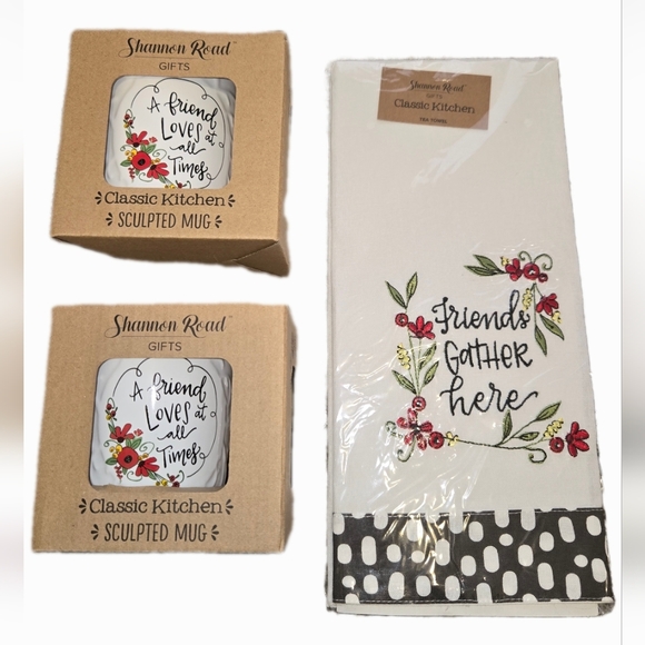Other - Mugs & Tea Towel Set 3pcs